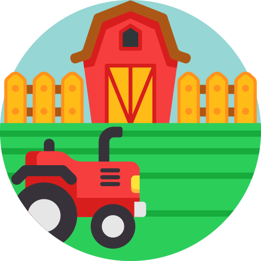 Tractor farm icon