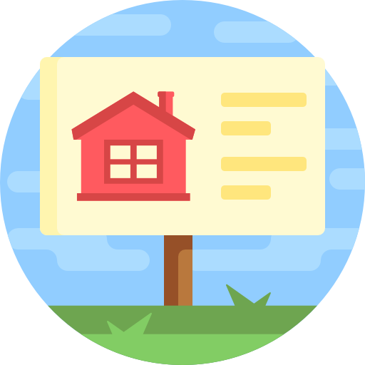 Real Estate sign icon