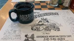 Adirondack Mountain Coffee cup and placement