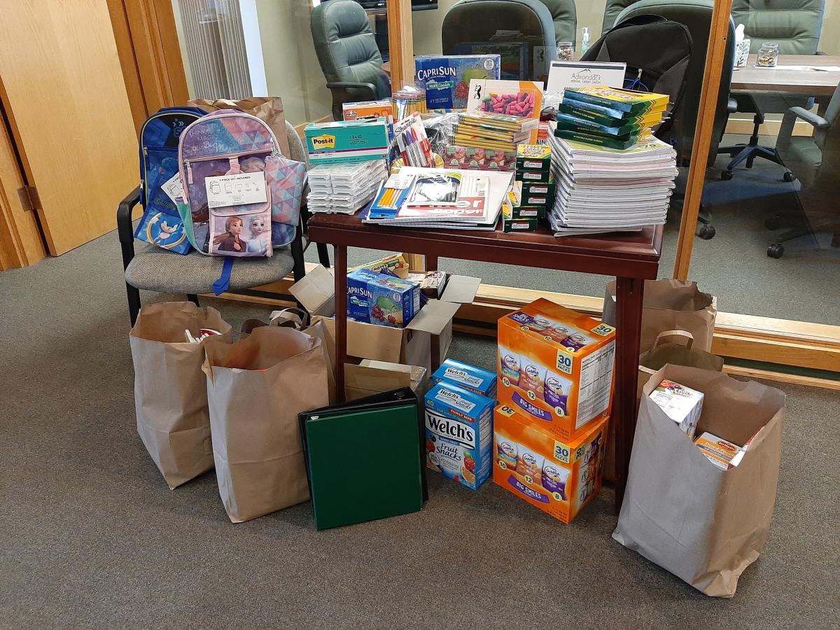 School supplies collected