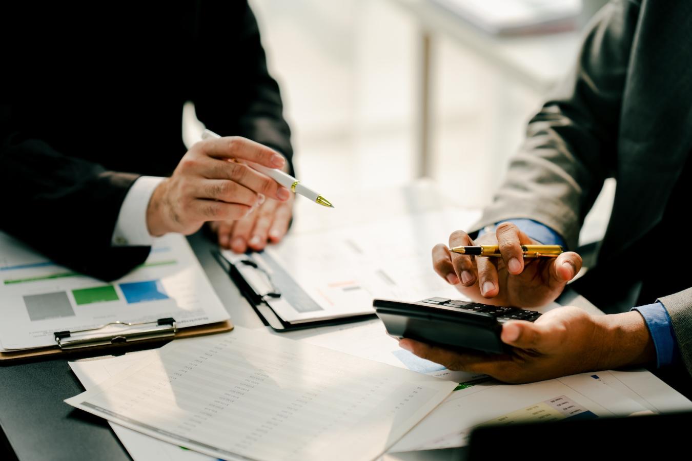 reviewing loan options