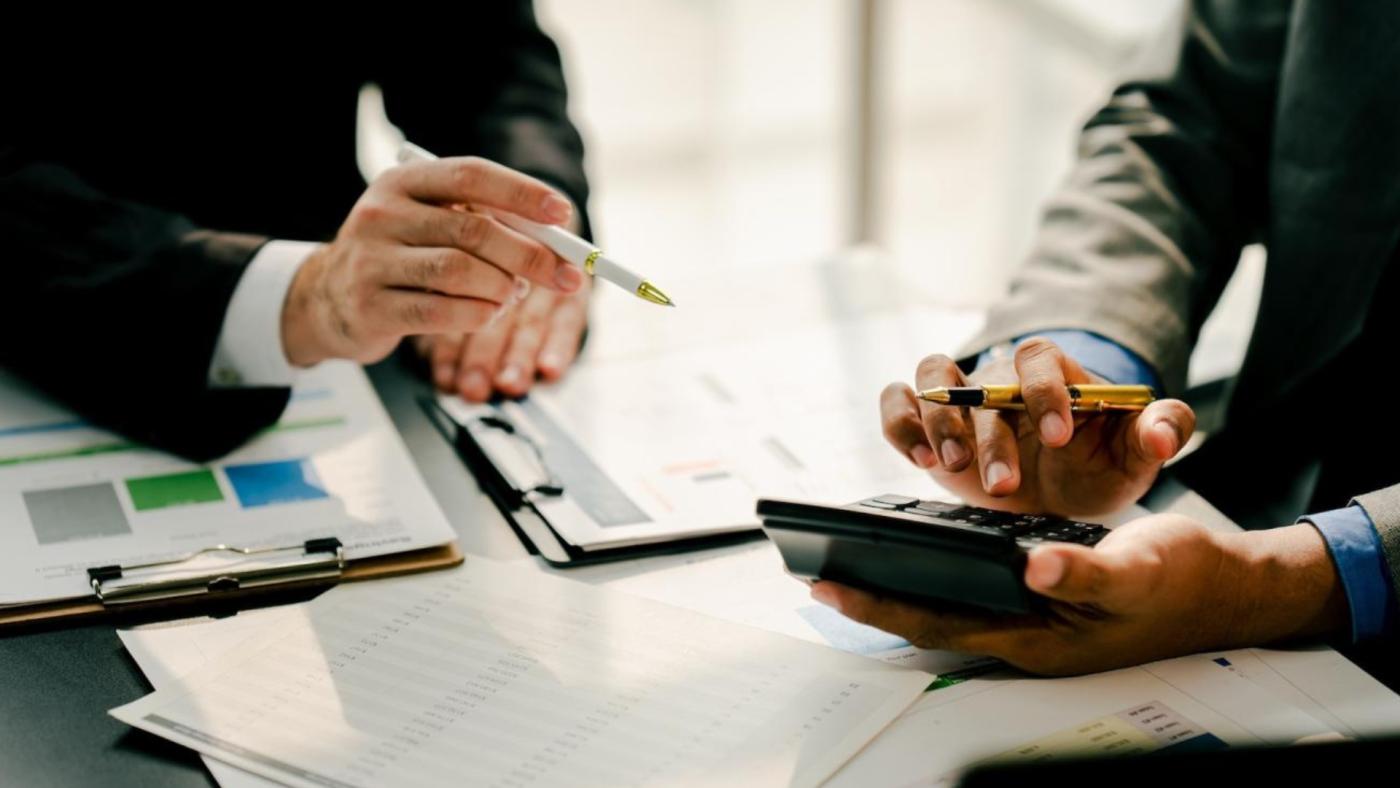 reviewing loan options