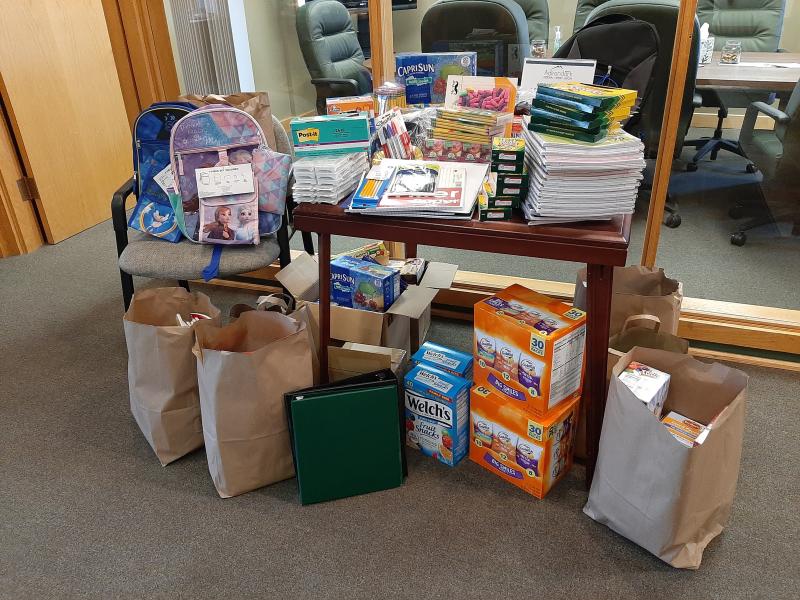 School supplies collected